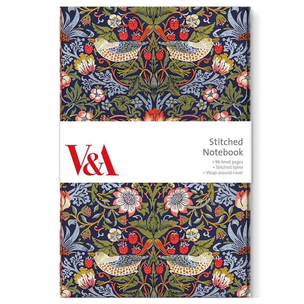 V&A Strawberry Thief Stitched Notebook